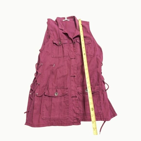 𝅺plum color womens Maurices vest womens Size XS - Picture 8 of 10